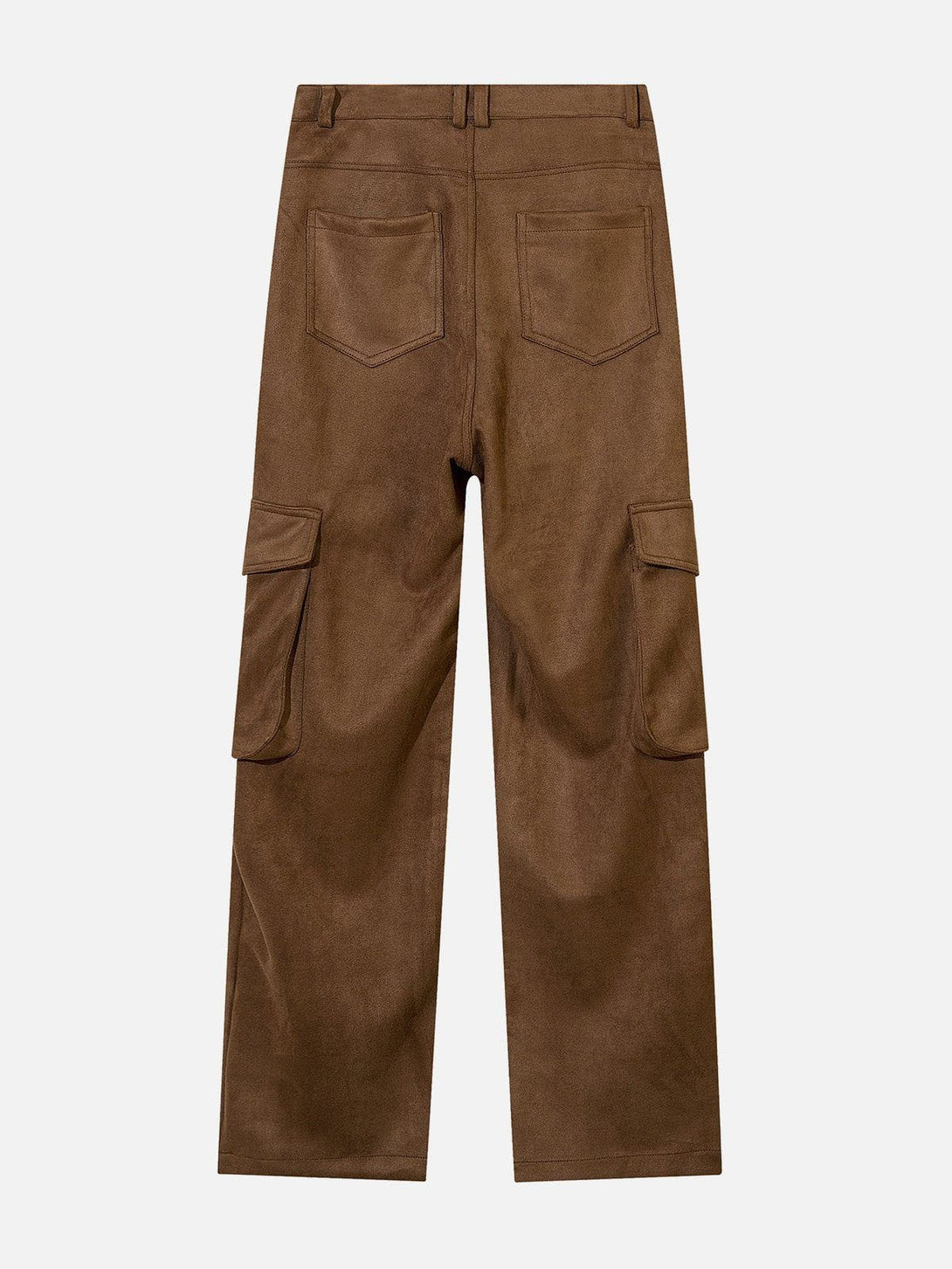 Helmiss - Multi-Pocket Suede Pants- Streetwear Fashion - helmiss.com