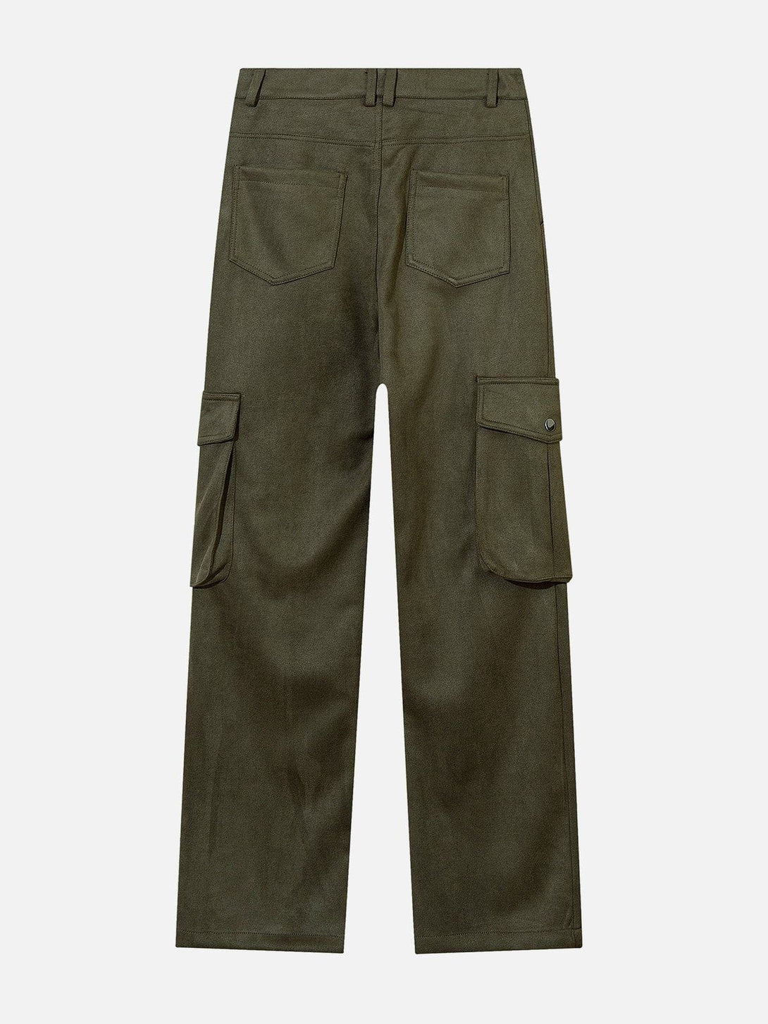 Helmiss - Multi-Pocket Suede Pants- Streetwear Fashion - helmiss.com