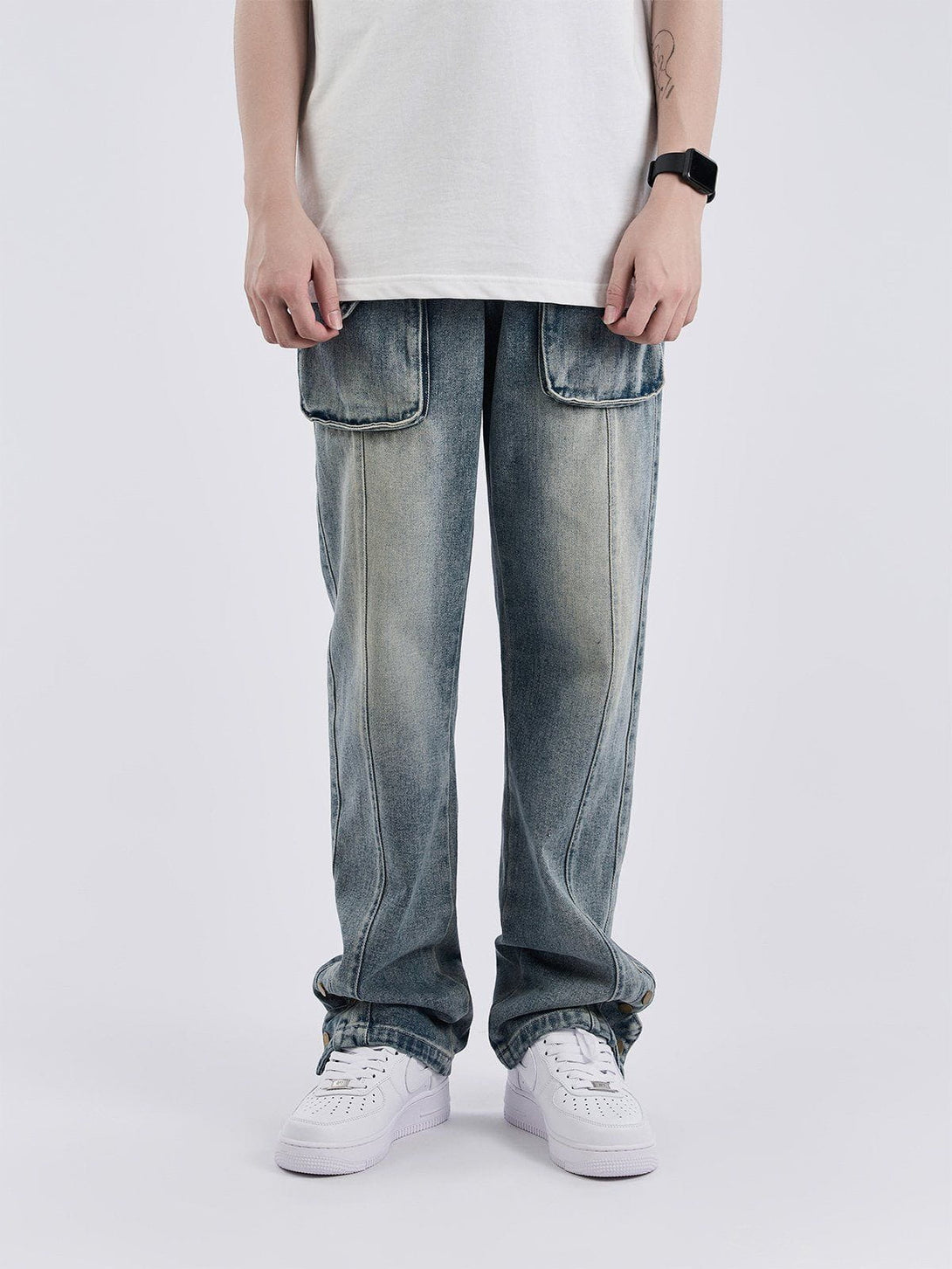 Helmiss - Multi Pockets Jeans- Streetwear Fashion - helmiss.com