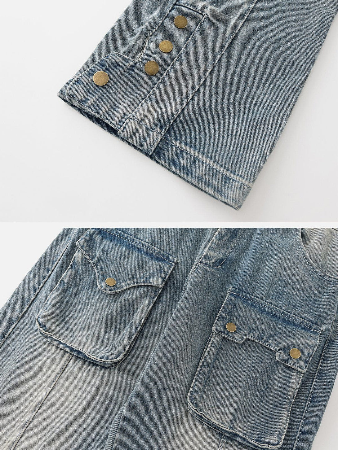 Helmiss - Multi Pockets Jeans- Streetwear Fashion - helmiss.com