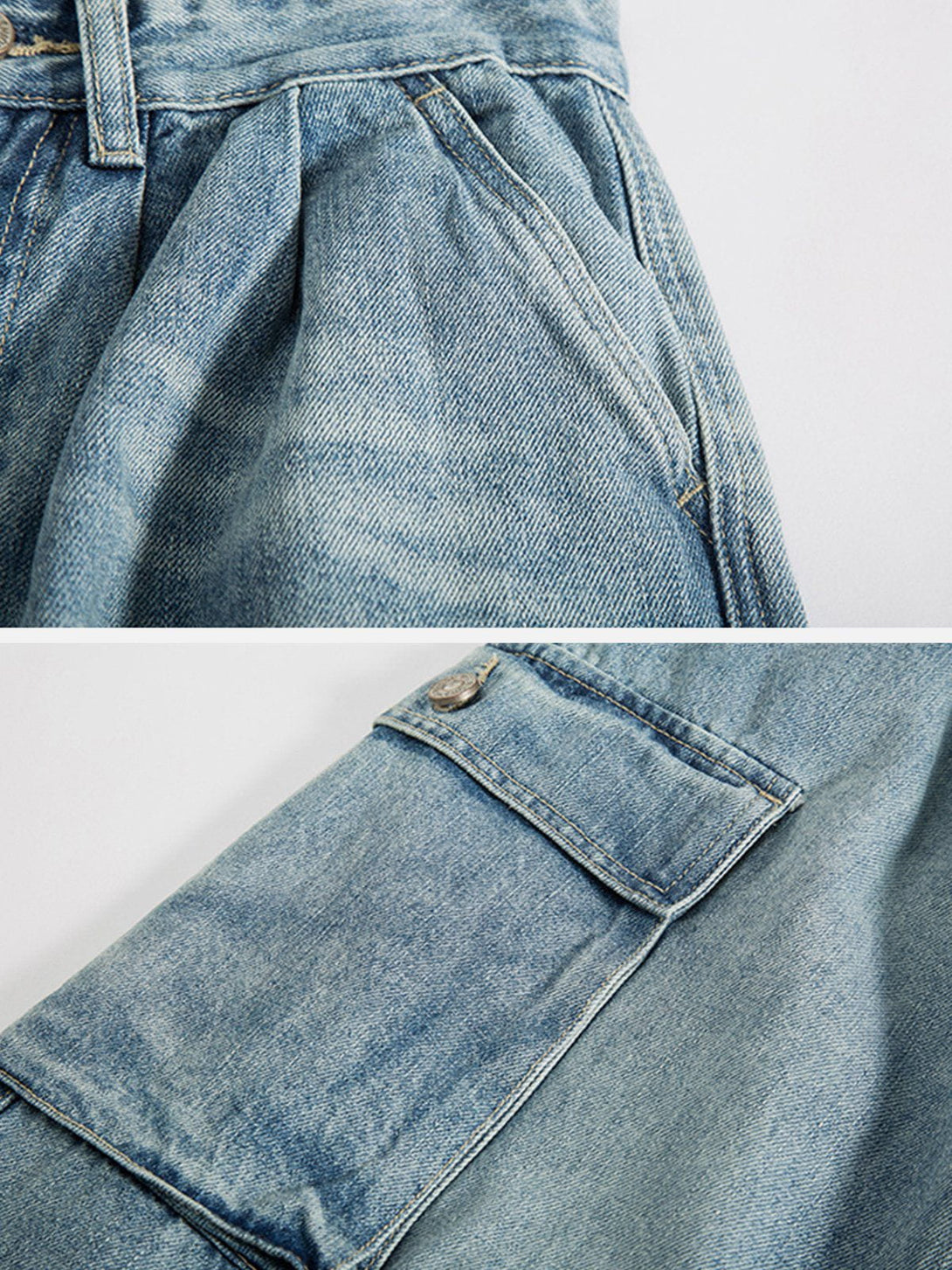 Helmiss - Multi-pocket Jeans- Streetwear Fashion - helmiss.com