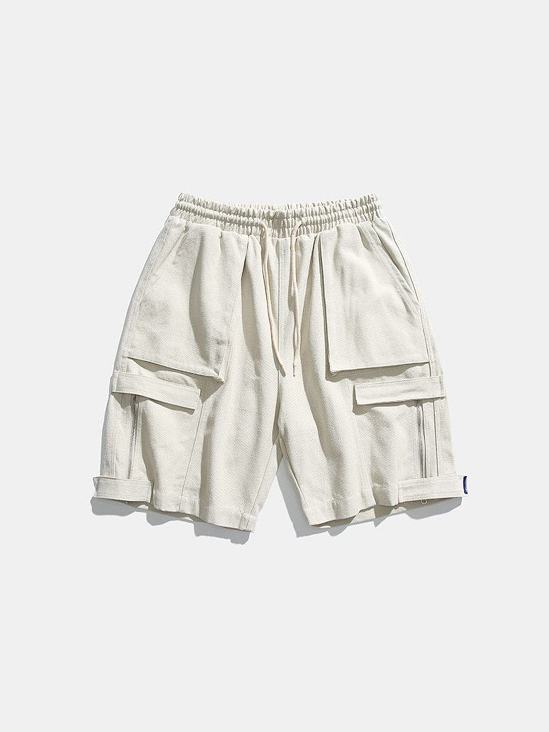 Helmiss - Multi-pocket Solid Color Shorts- Streetwear Fashion - helmiss.com