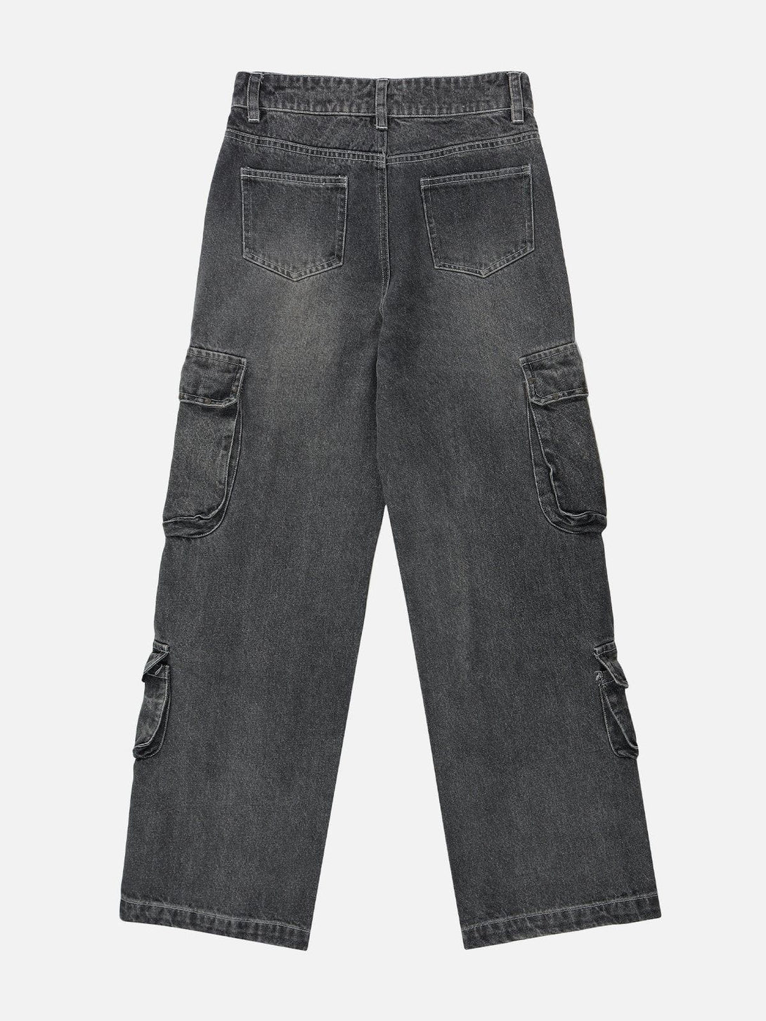 Helmiss - Multi-pocket Washed Design Jeans- Streetwear Fashion - helmiss.com