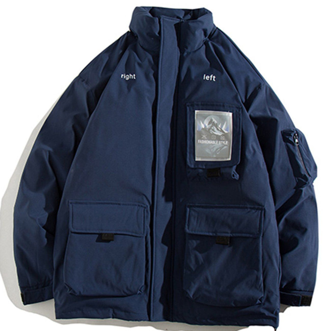 Helmiss - Multi-pocket Winter Coat- Streetwear Fashion - helmiss.com