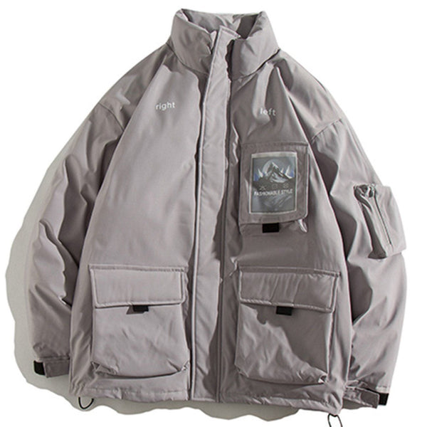 Helmiss - Multi-pocket Winter Coat- Streetwear Fashion - helmiss.com