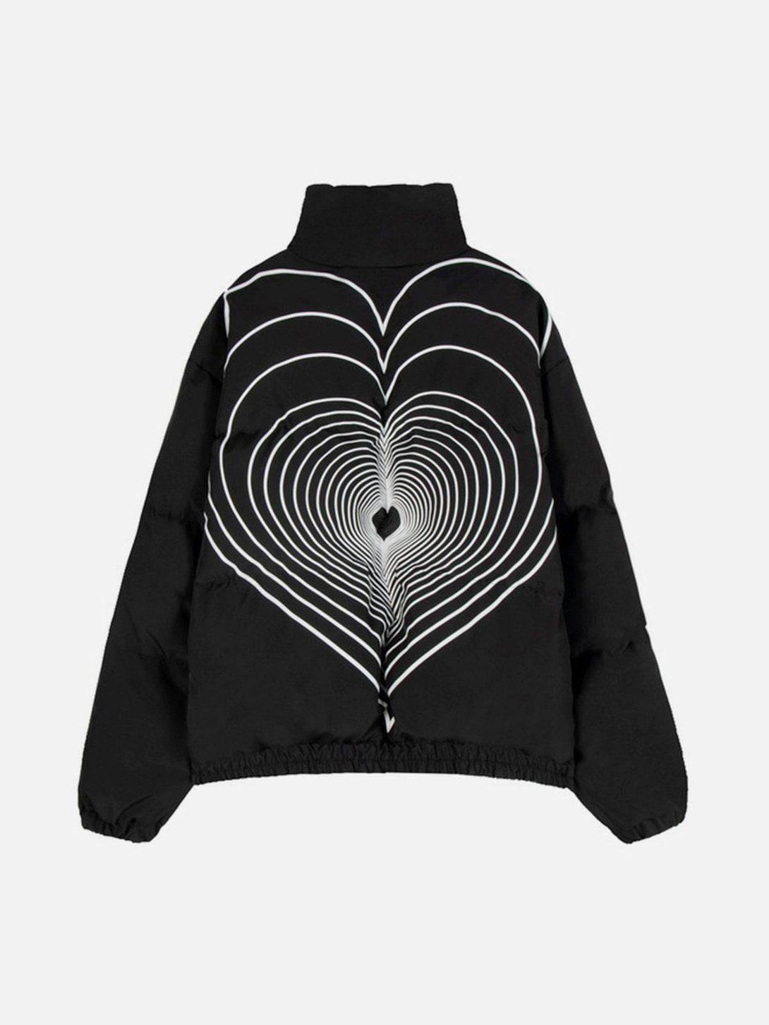 Helmiss - Multiple Love Stand Collar Winter Coat- Streetwear Fashion - helmiss.com