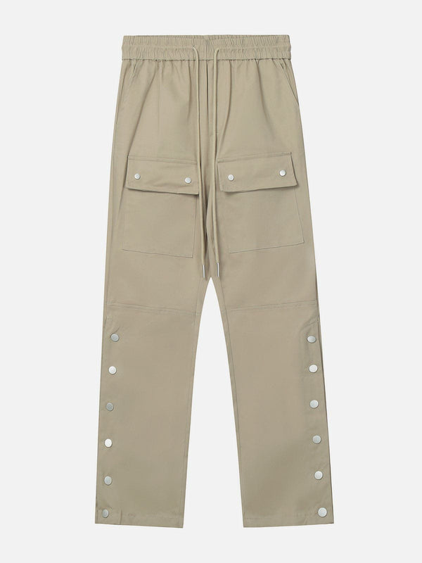 Helmiss - Multiple Pockets Cargo Pants- Streetwear Fashion - helmiss.com