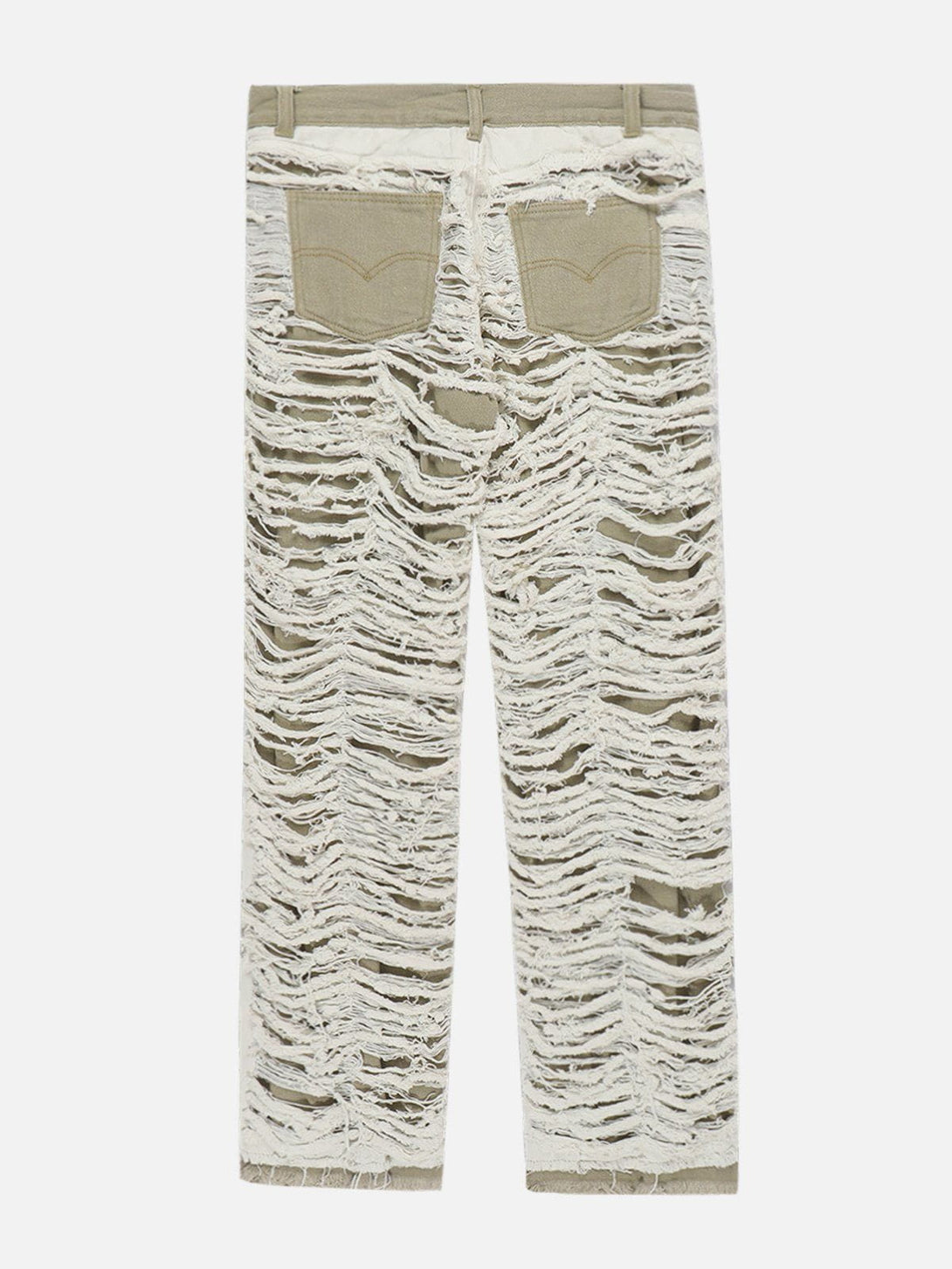 Helmiss - Openwork Broken Hole Jeans- Streetwear Fashion - helmiss.com