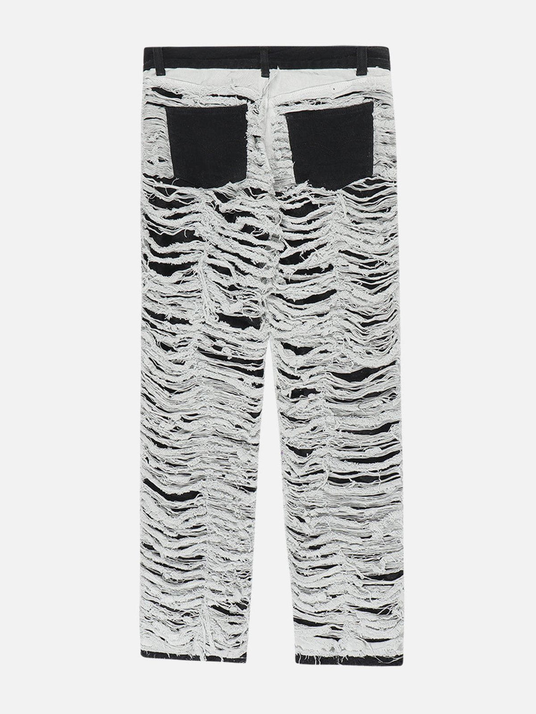 Helmiss - Openwork Broken Hole Jeans- Streetwear Fashion - helmiss.com