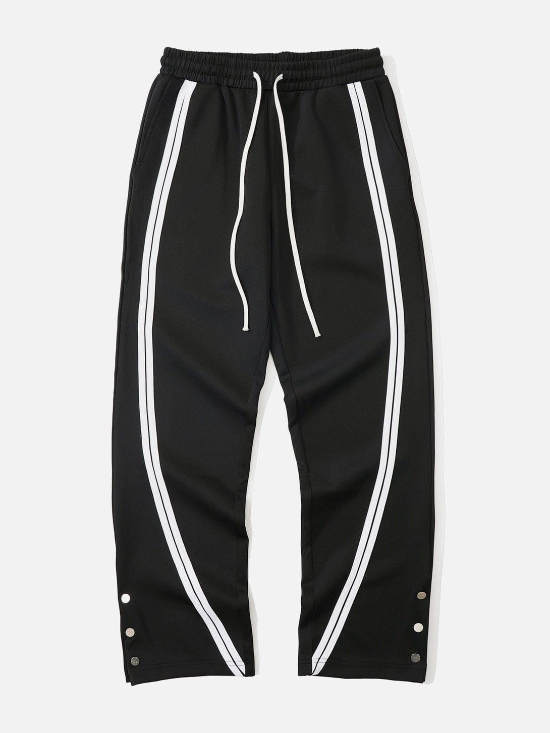 Helmiss - Pant Leg Openings Stripes Pants- Streetwear Fashion - helmiss.com