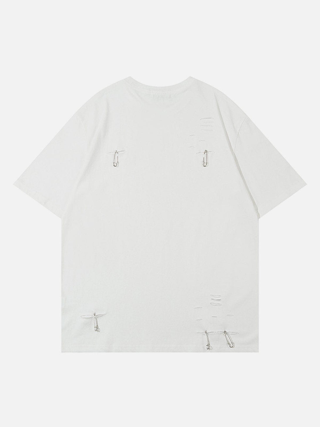 Helmiss - Paper Clip Decoration Tee- Streetwear Fashion - helmiss.com