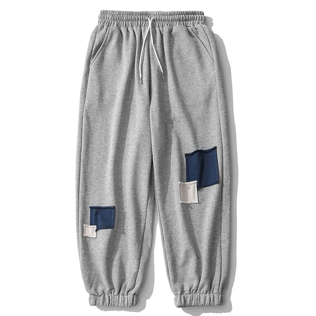 Helmiss - Patch Panel Track Pants- Streetwear Fashion - helmiss.com