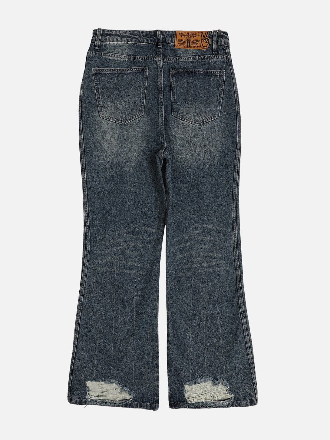 Helmiss - Patchwork Burlap Jeans- Streetwear Fashion - helmiss.com