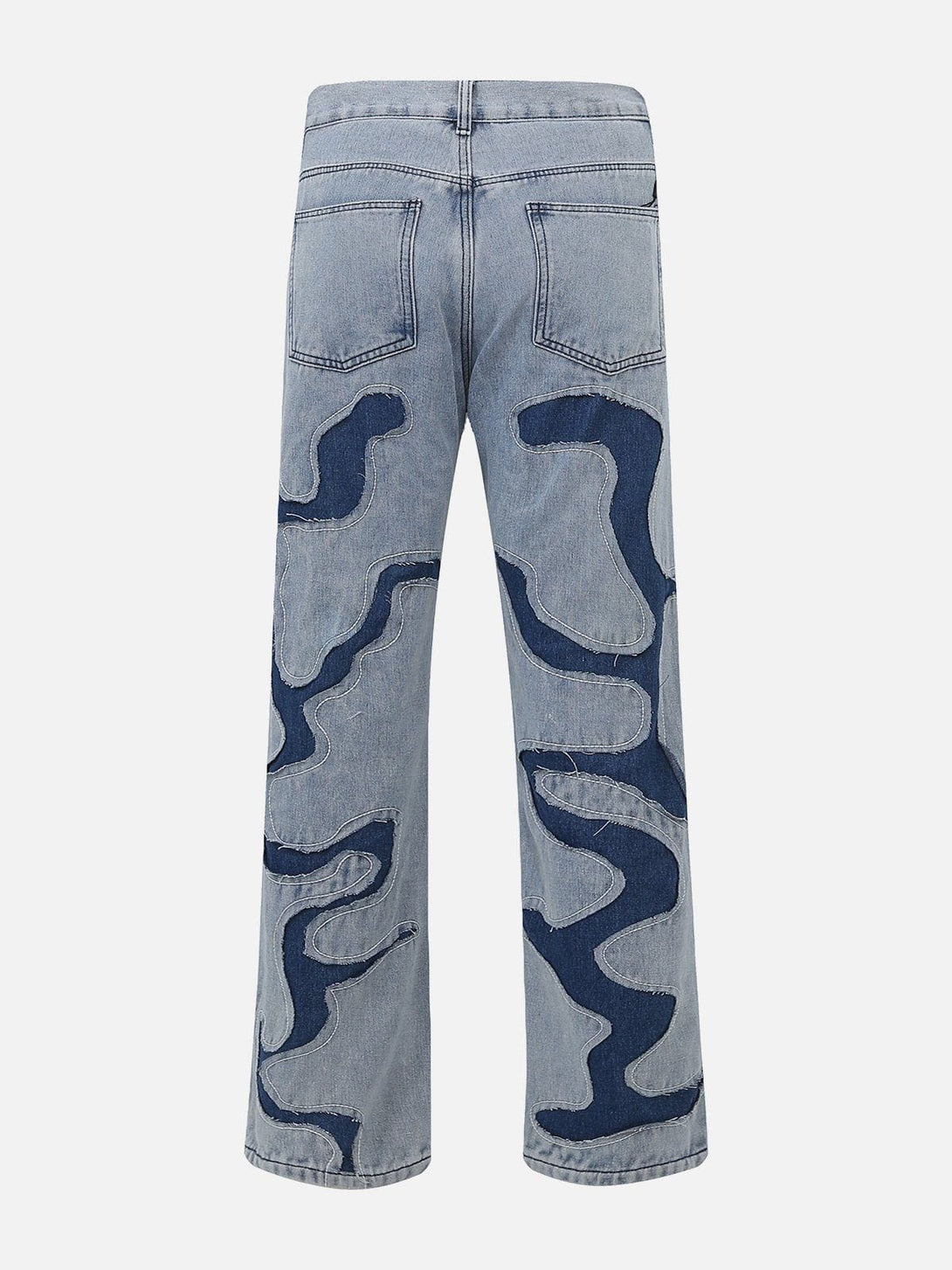 Helmiss - Patchwork Clash Jeans- Streetwear Fashion - helmiss.com