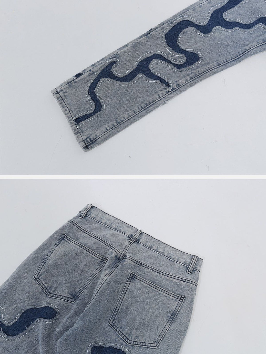 Helmiss - Patchwork Clash Jeans- Streetwear Fashion - helmiss.com