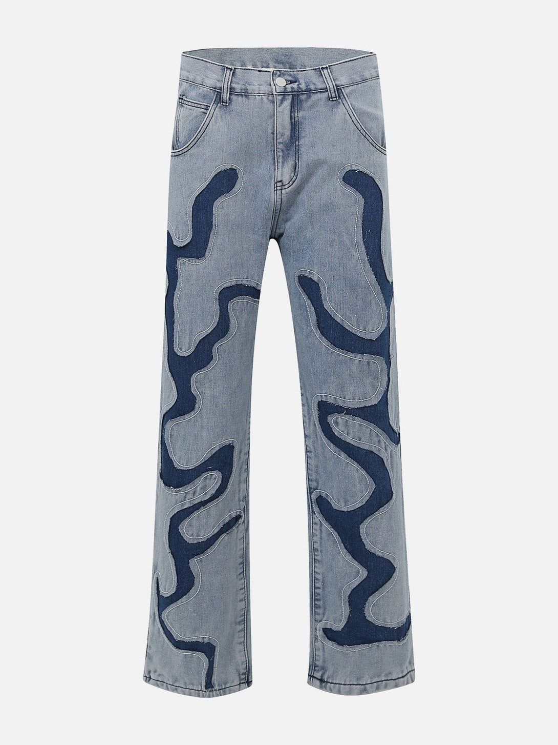 Helmiss - Patchwork Clash Jeans- Streetwear Fashion - helmiss.com