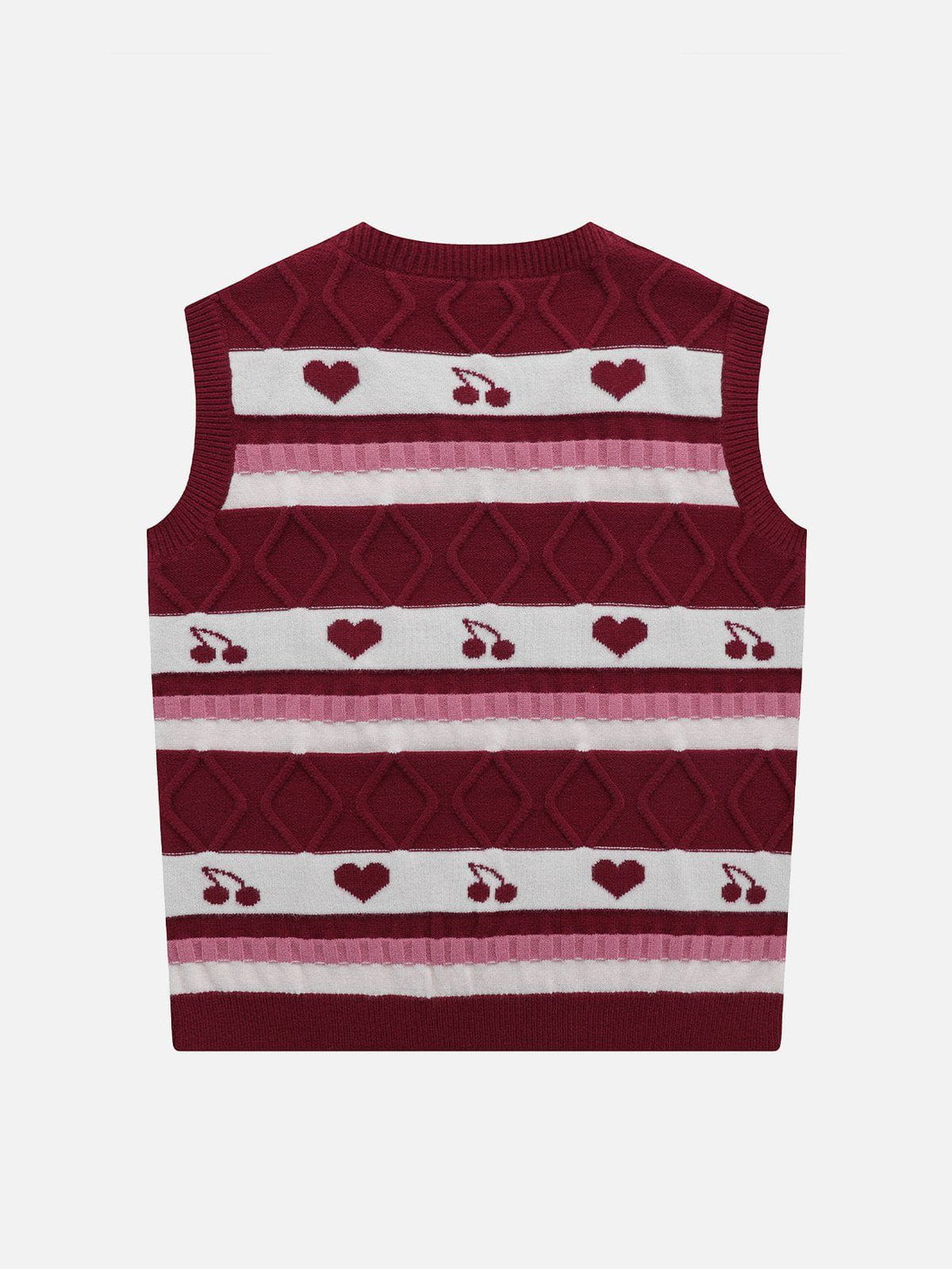 Helmiss - Patchwork Clash Sweater Vest- Streetwear Fashion - helmiss.com