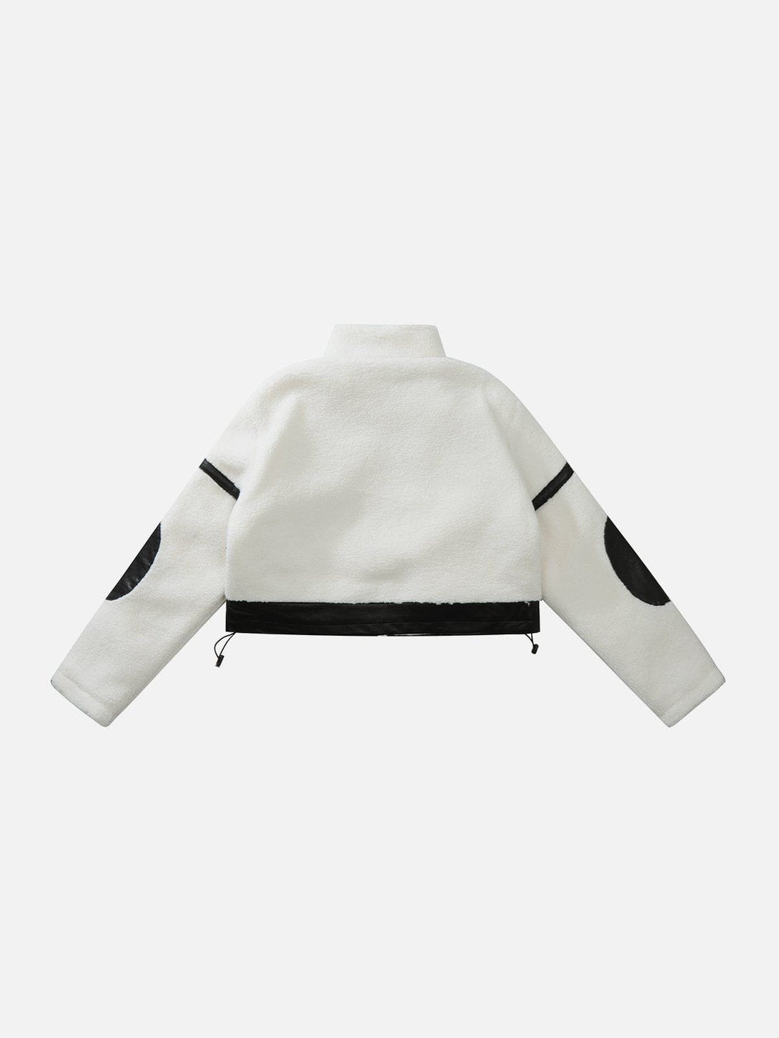 Helmiss - Patchwork Contrast Sherpa Coat- Streetwear Fashion - helmiss.com