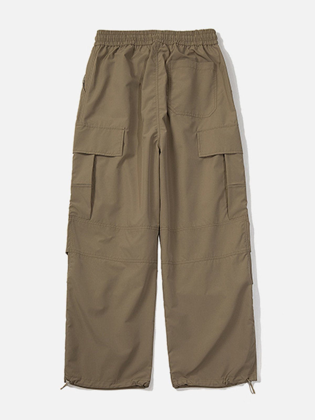 Helmiss - Patchwork Drawstring Cargo Pants- Streetwear Fashion - helmiss.com