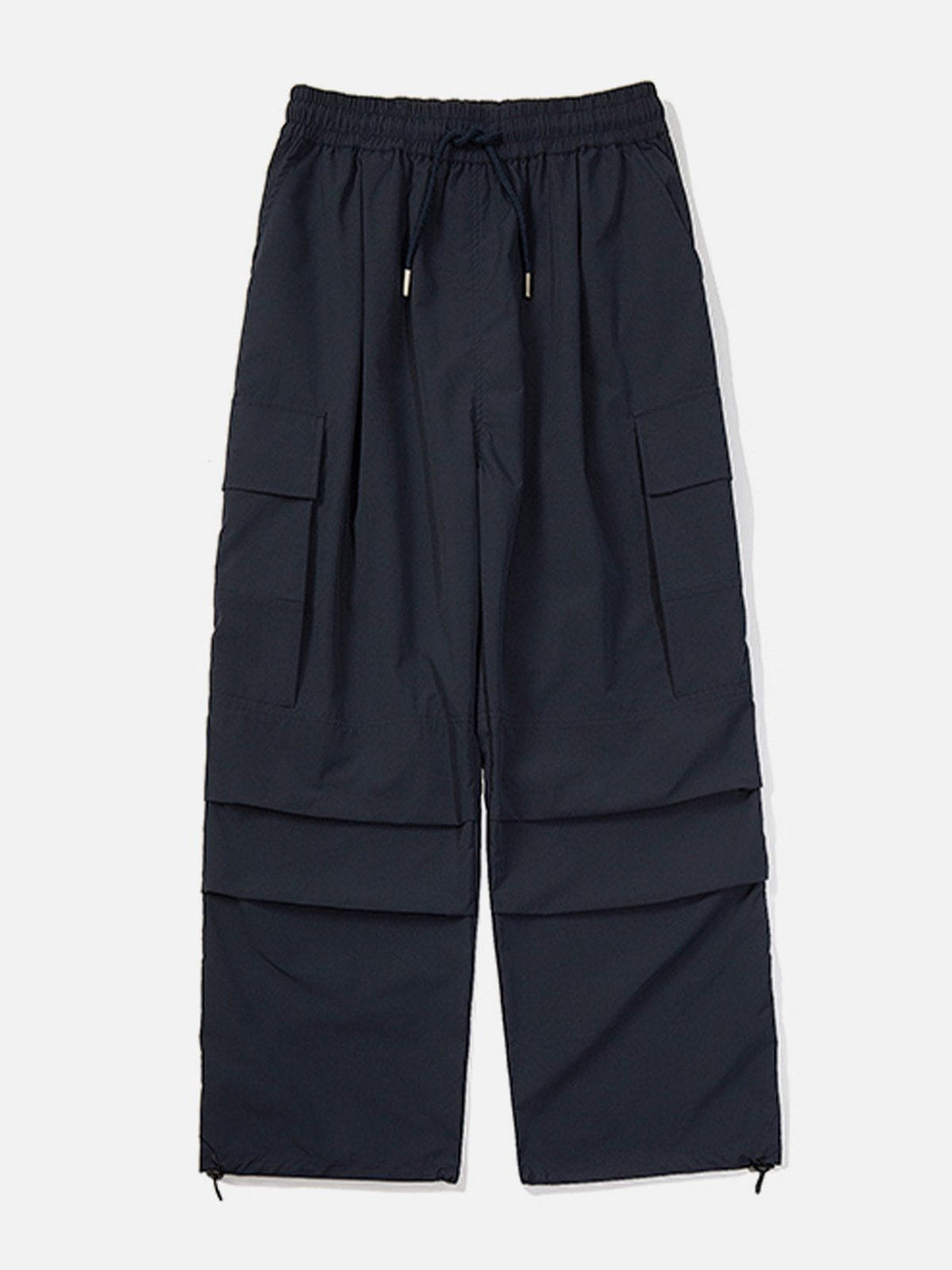 Helmiss - Patchwork Drawstring Cargo Pants- Streetwear Fashion - helmiss.com