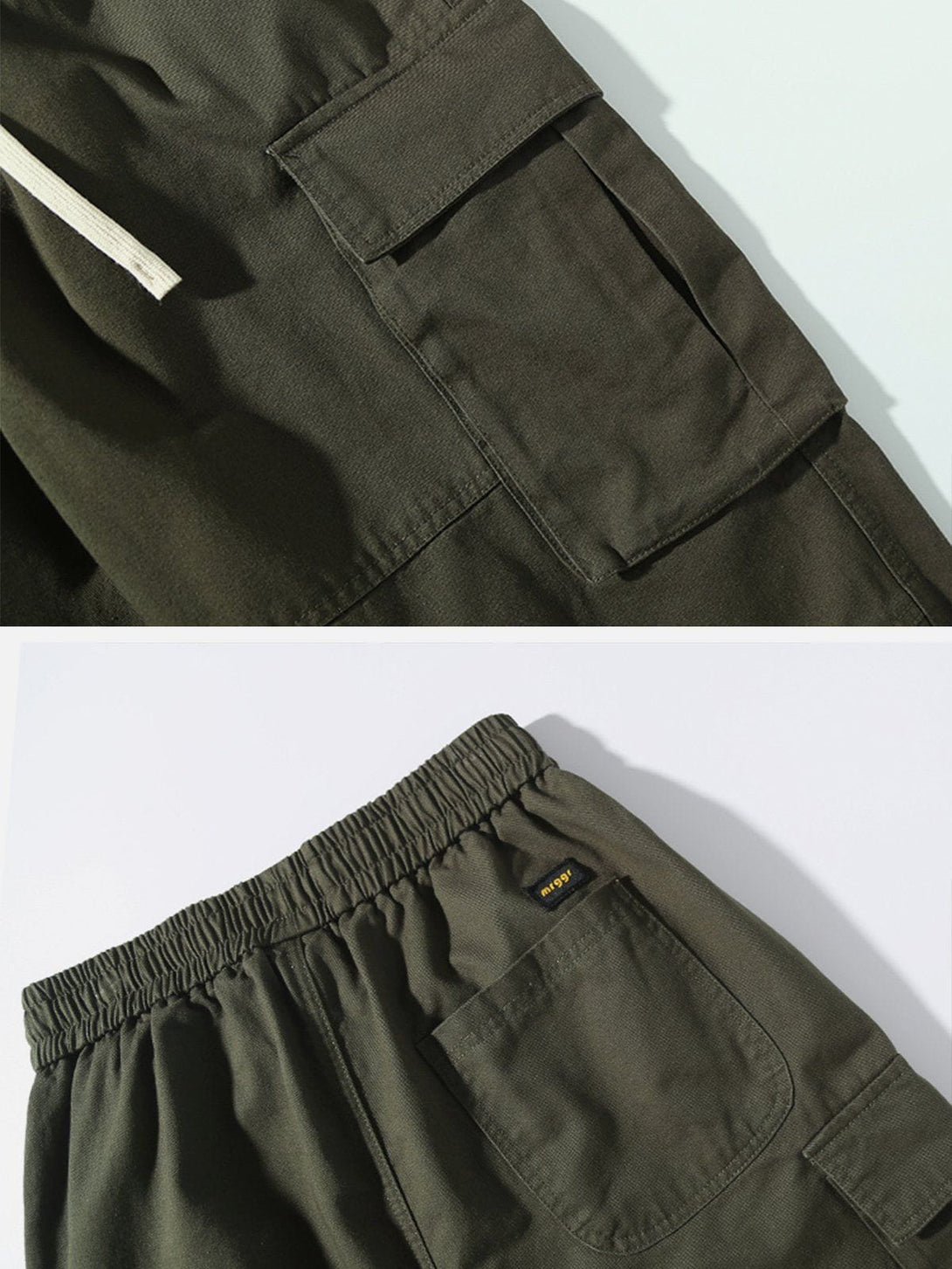 Helmiss - Patchwork Drawstring Pants- Streetwear Fashion - helmiss.com