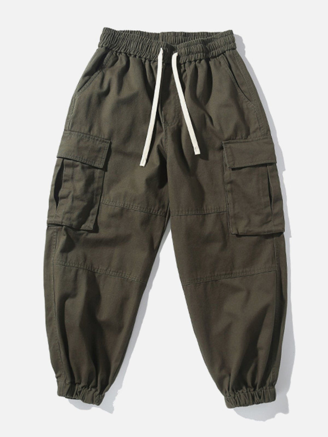 Helmiss - Patchwork Drawstring Pants- Streetwear Fashion - helmiss.com