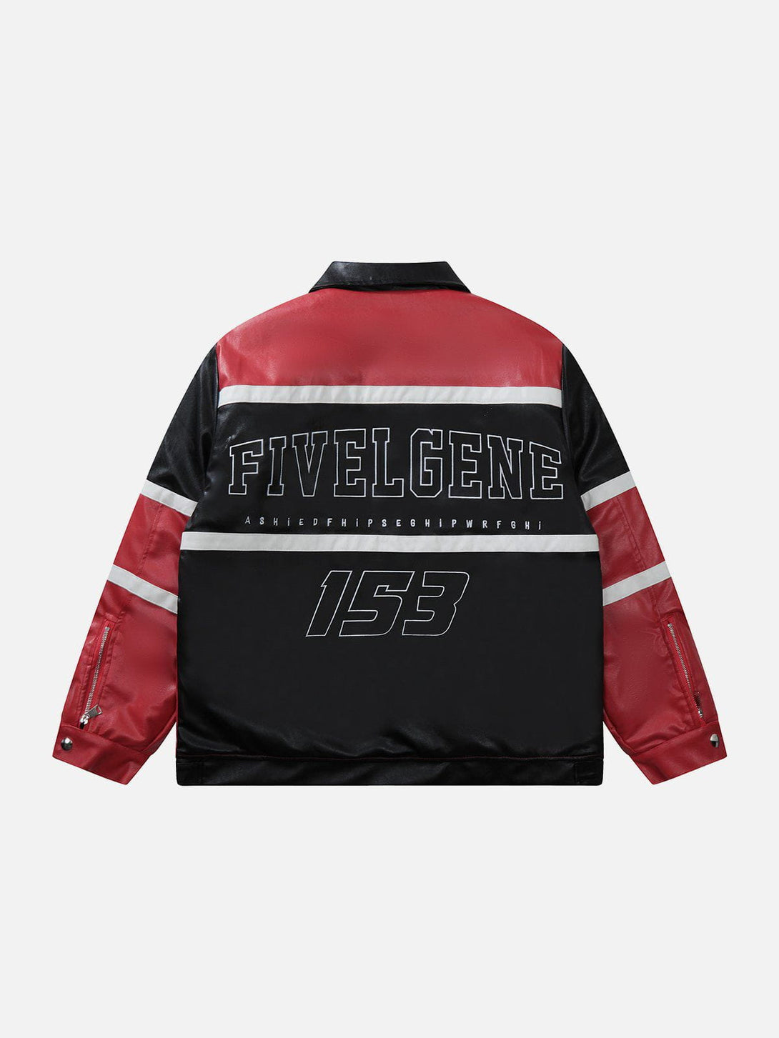 Helmiss - Patchwork Embroidered Leather Jacket- Streetwear Fashion - helmiss.com