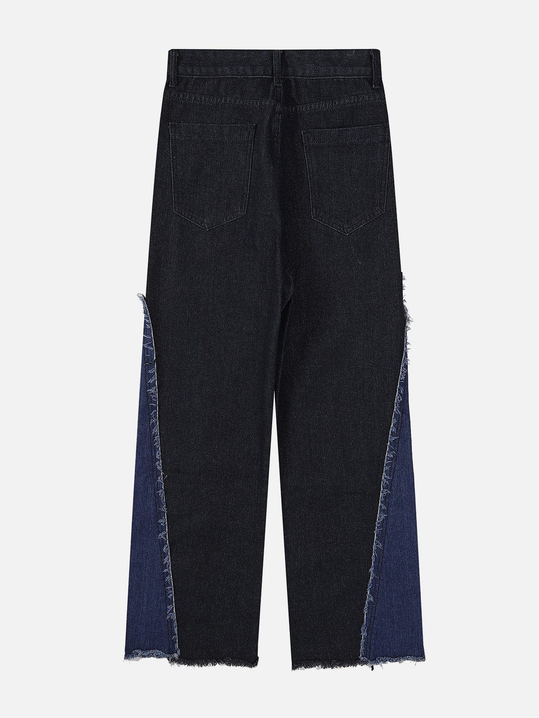 Helmiss - Patchwork Fringe Jeans- Streetwear Fashion - helmiss.com