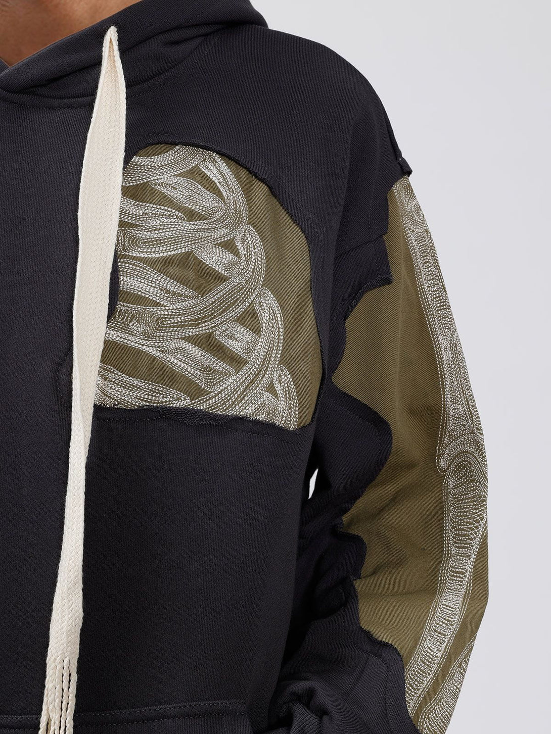 Helmiss - Patchwork Skeleton Hoodie- Streetwear Fashion - helmiss.com