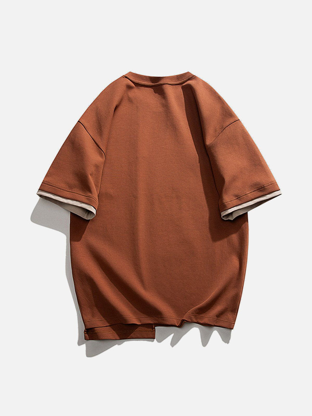 Helmiss - Patchwork Solid Tee- Streetwear Fashion - helmiss.com