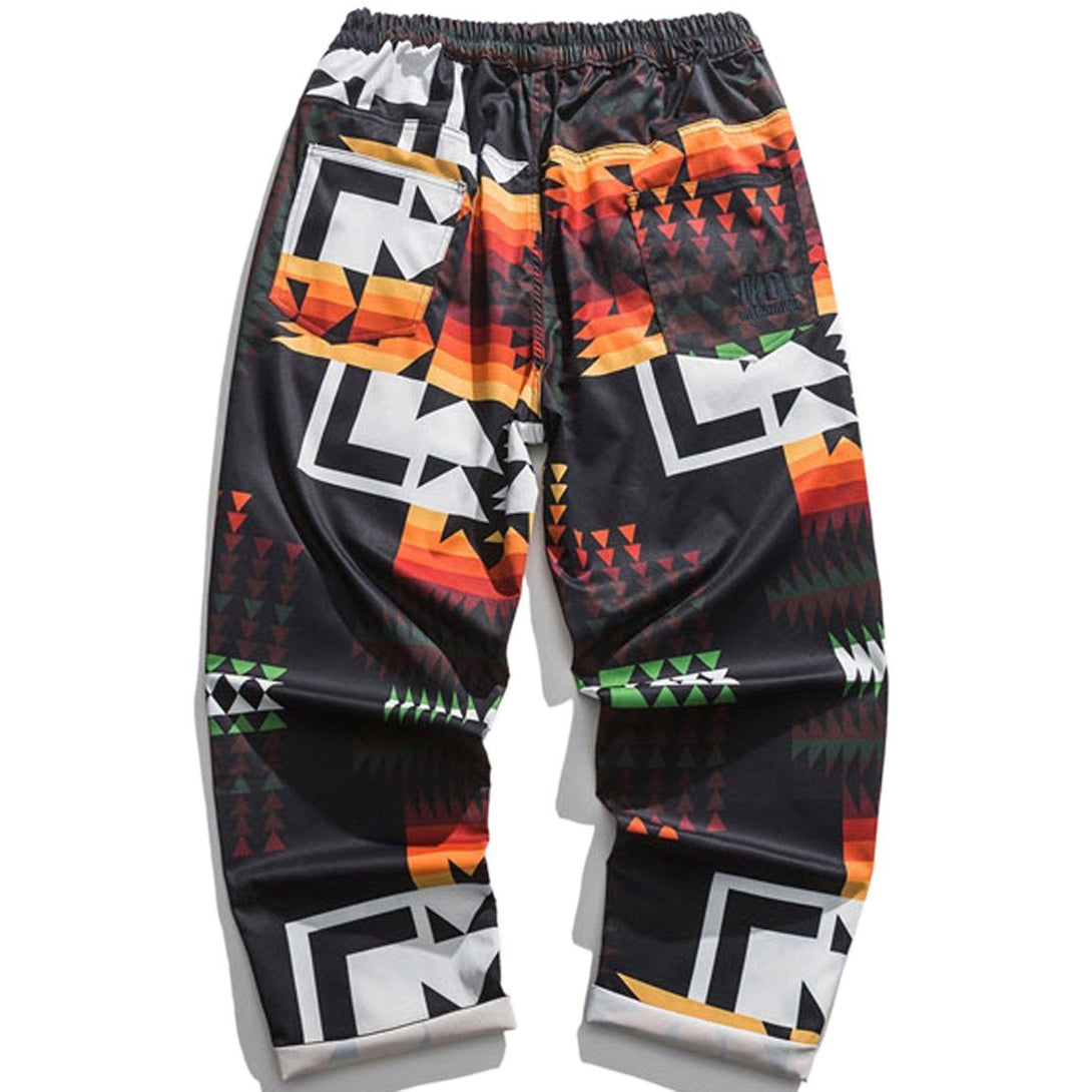 Helmiss - Pattern Full Print Pants- Streetwear Fashion - helmiss.com