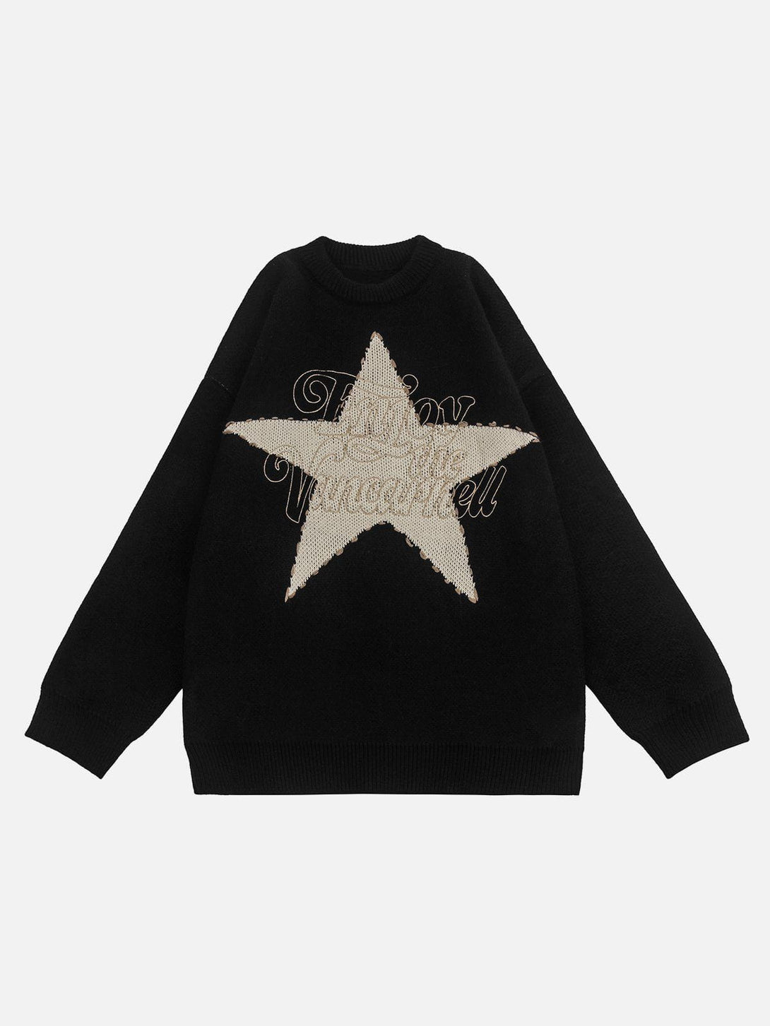 Helmiss - Pentagram Patchwork Sweater- Streetwear Fashion - helmiss.com