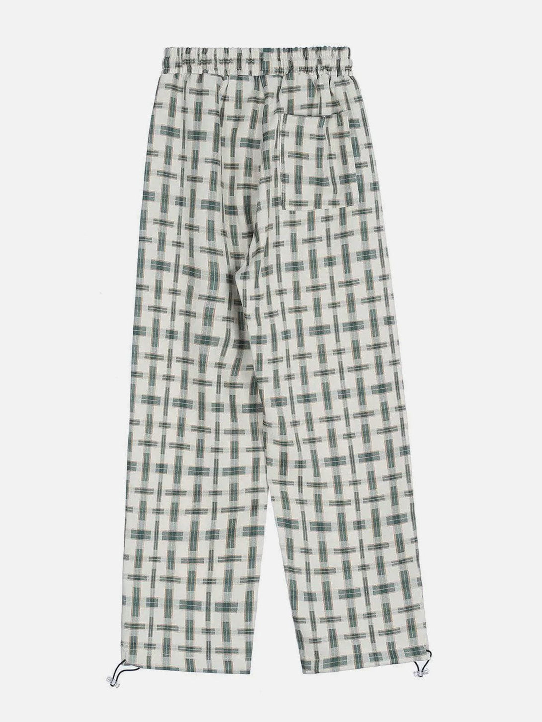 Helmiss - Plaid Drawstring Pants- Streetwear Fashion - helmiss.com