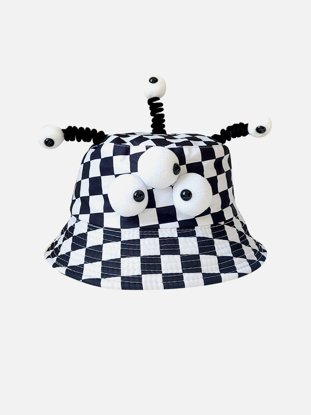 Helmiss - Plaid Three Eyes Cartoon Hat- Streetwear Fashion - helmiss.com