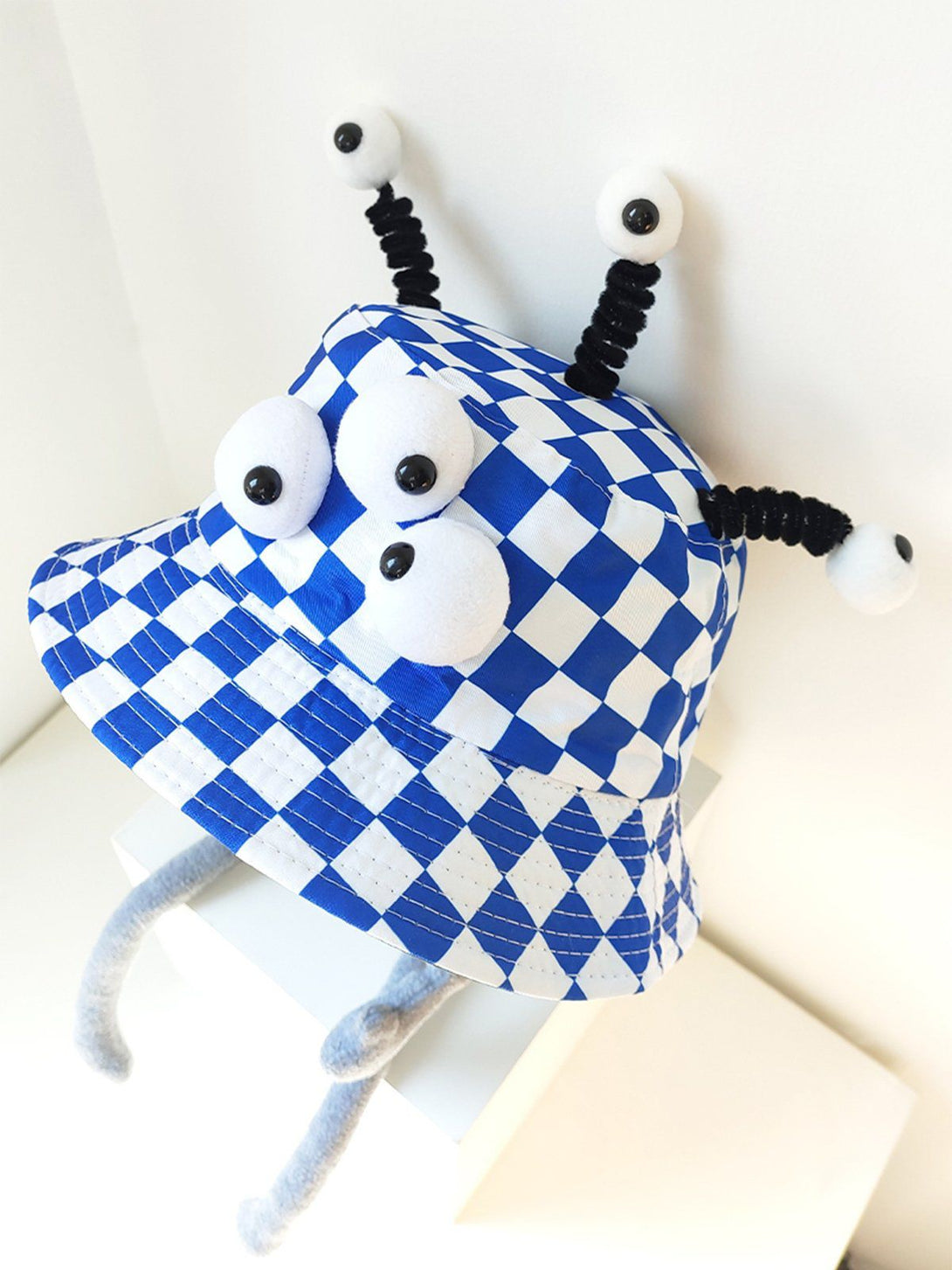 Helmiss - Plaid Three Eyes Cartoon Hat- Streetwear Fashion - helmiss.com