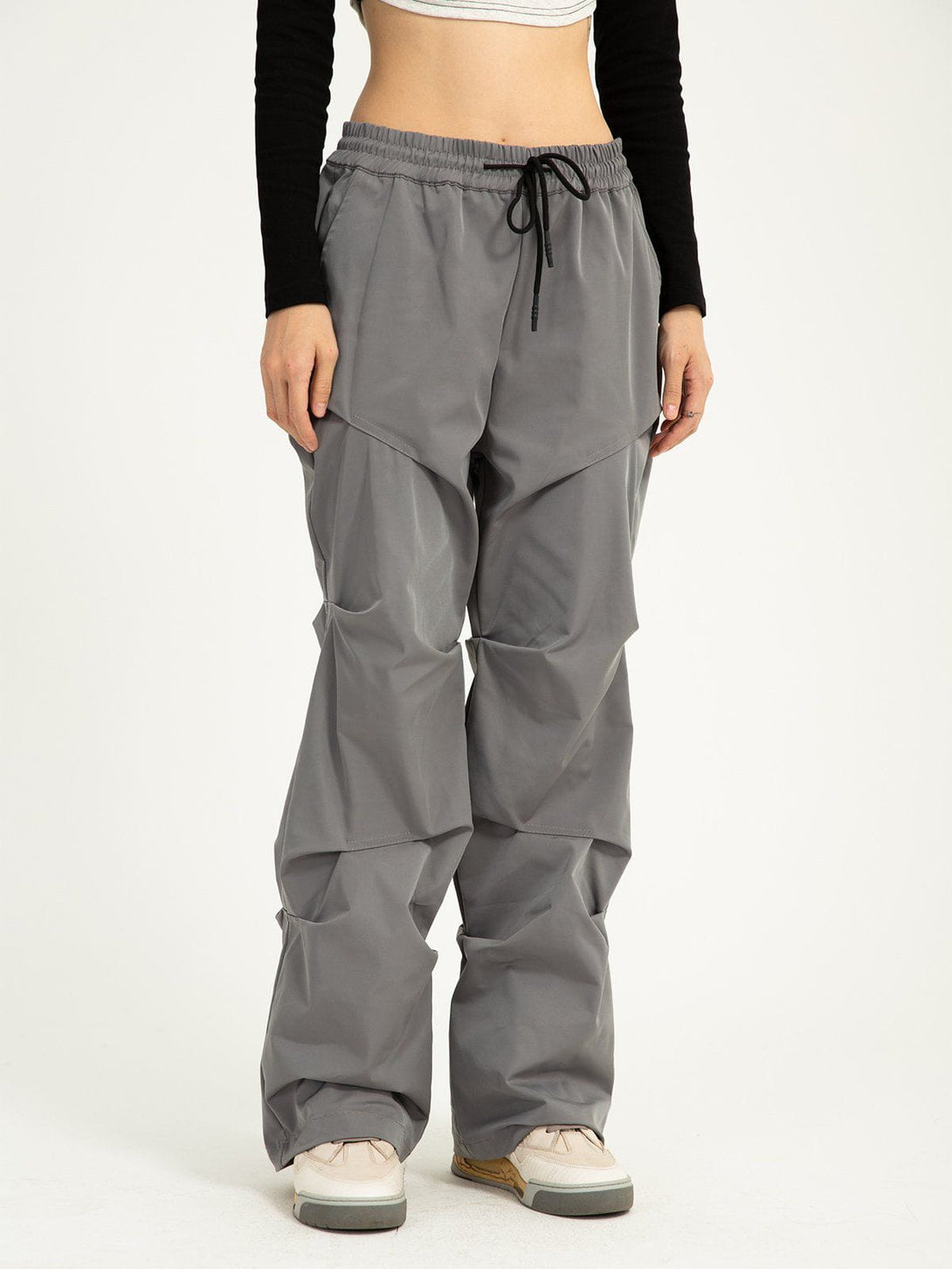 Helmiss - Pleated Layered Pants- Streetwear Fashion - helmiss.com