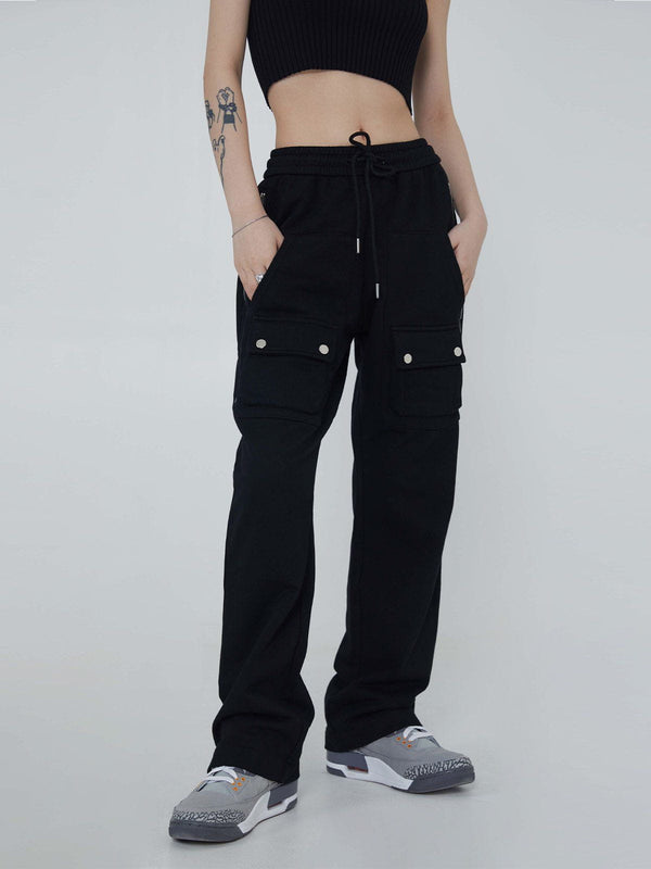 Helmiss - Pocket Decoration Pants- Streetwear Fashion - helmiss.com