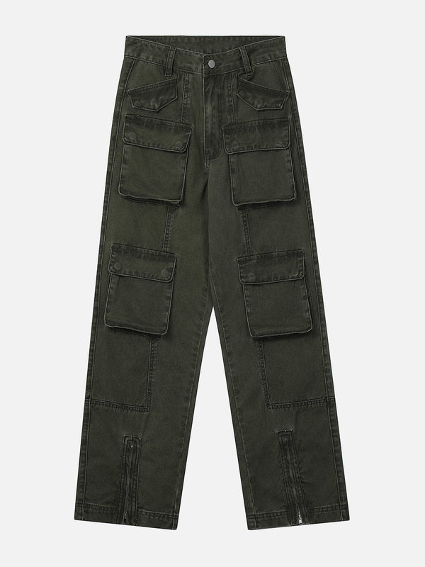 Helmiss - Pocket Patchwork Cargo Pants- Streetwear Fashion - helmiss.com