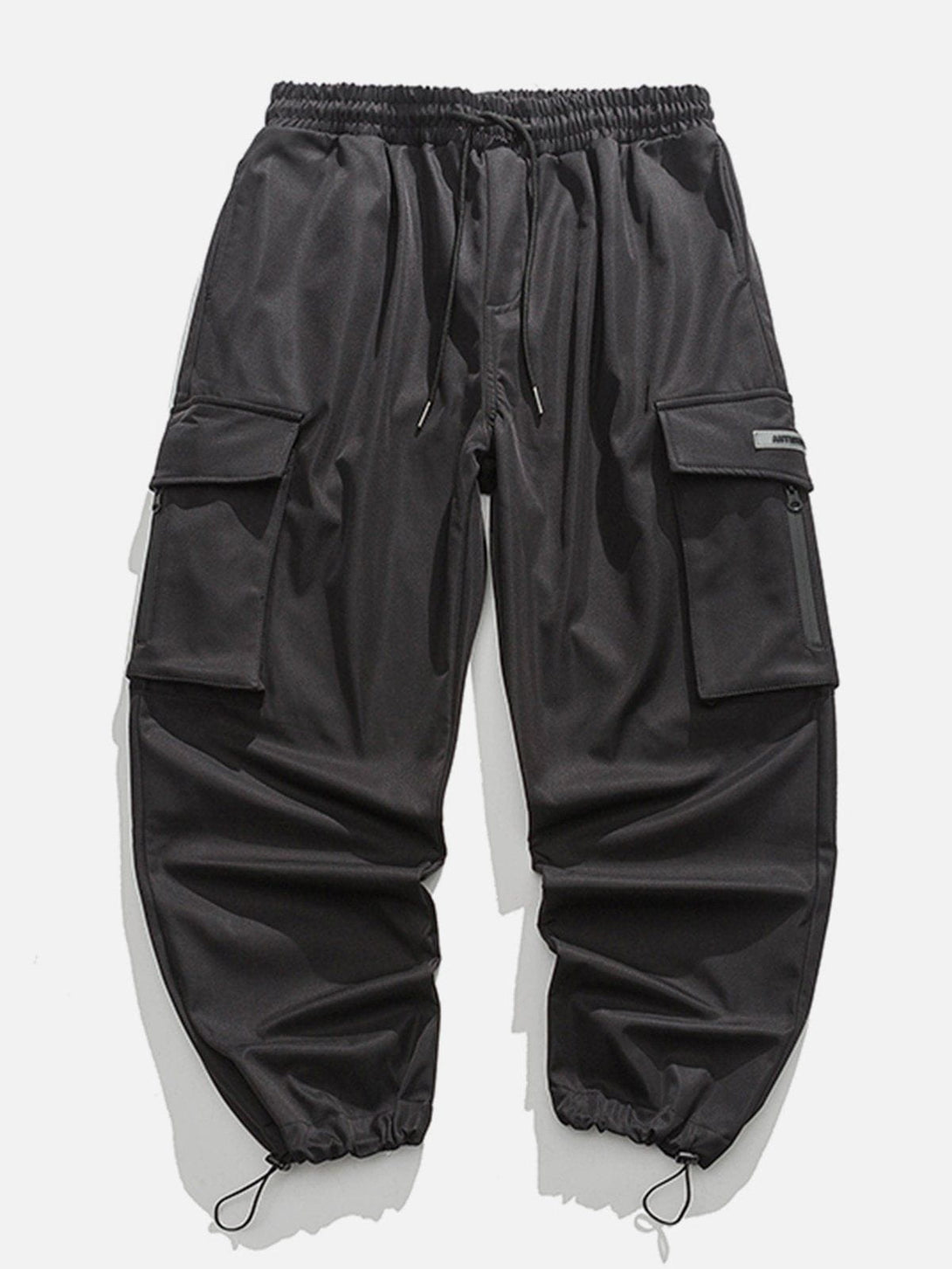 Helmiss - Pocket Tapered Leg Cargo Pants- Streetwear Fashion - helmiss.com