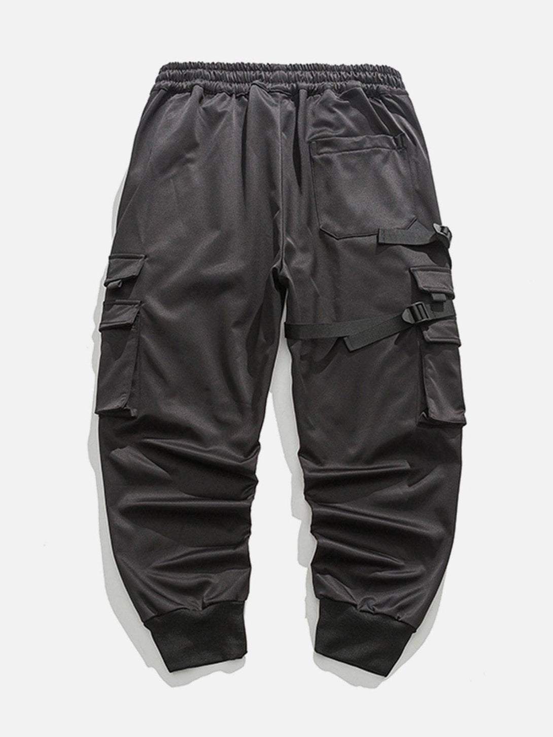 Helmiss - Pocket Woven Ribbon Cargo Pants- Streetwear Fashion - helmiss.com