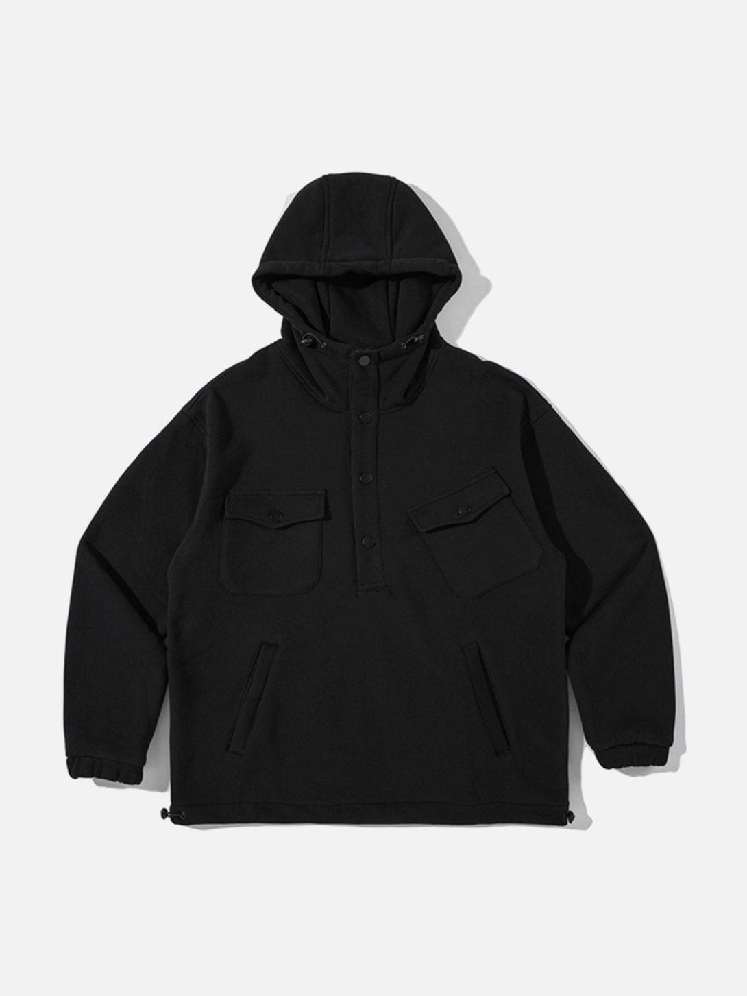 Helmiss - Pockets With Flap Hoodie- Streetwear Fashion - helmiss.com