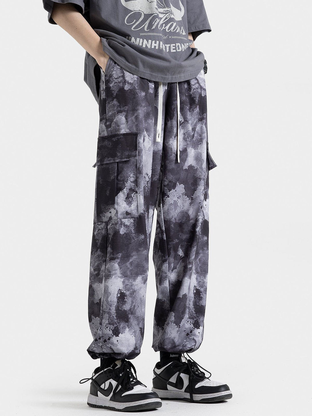 Helmiss - Printing Multi-Pocke Pants- Streetwear Fashion - helmiss.com