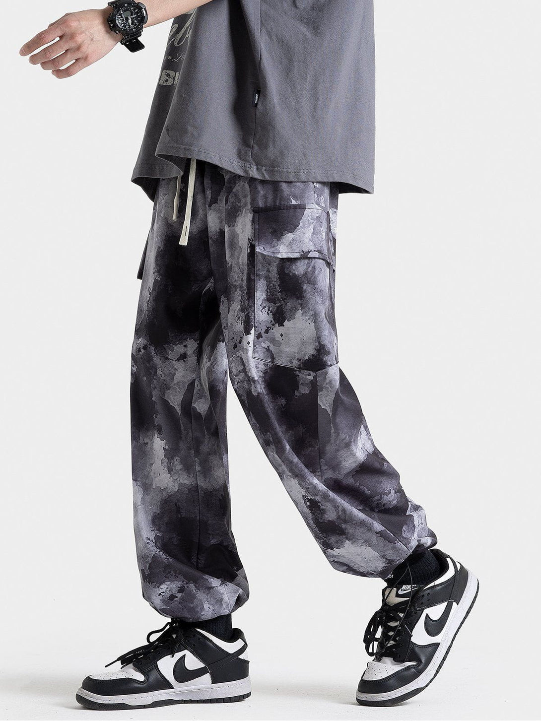 Helmiss - Printing Multi-Pocke Pants- Streetwear Fashion - helmiss.com