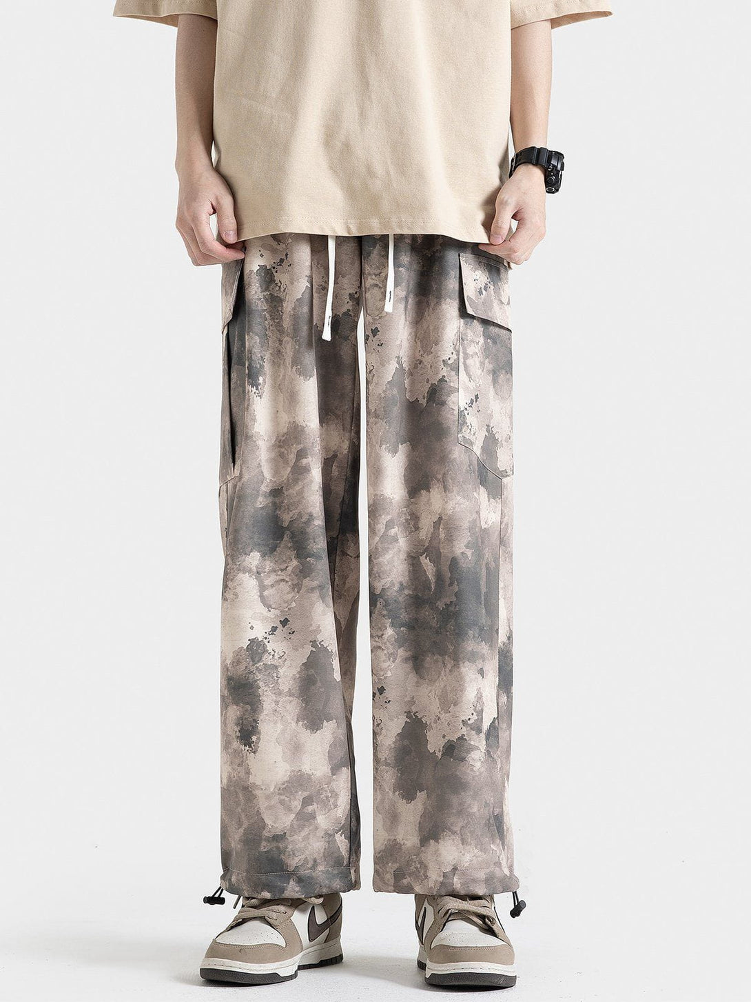 Helmiss - Printing Multi-Pocke Pants- Streetwear Fashion - helmiss.com