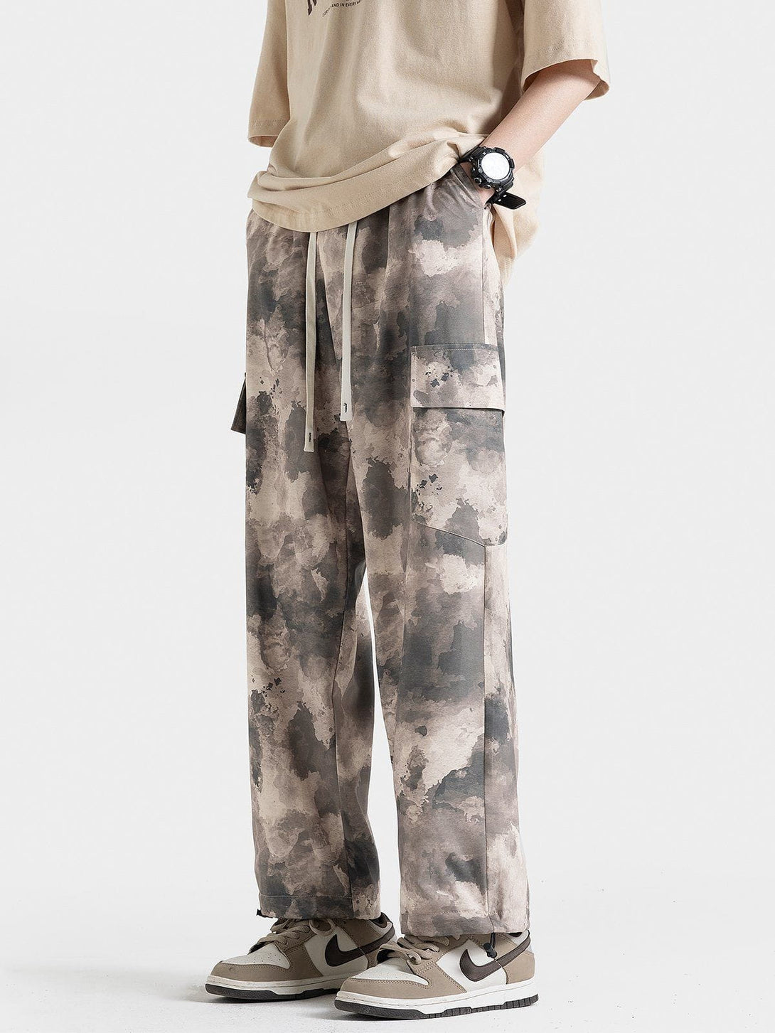 Helmiss - Printing Multi-Pocke Pants- Streetwear Fashion - helmiss.com