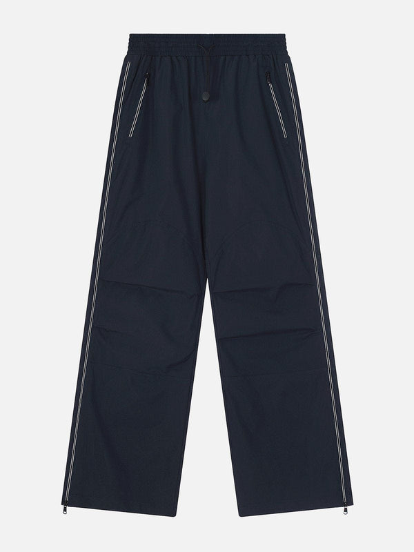 Helmiss - Pure Color Side Zipper Sweatpants- Streetwear Fashion - helmiss.com