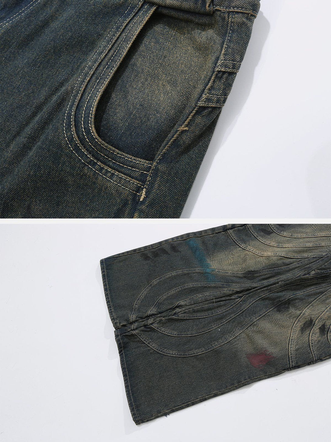 Helmiss - Quilting Jeans- Streetwear Fashion - helmiss.com