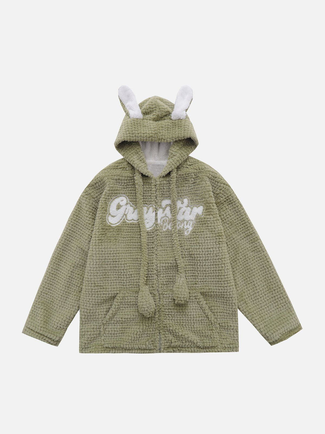 Helmiss - Rabbit Ears Hooded Winter Coat- Streetwear Fashion - helmiss.com