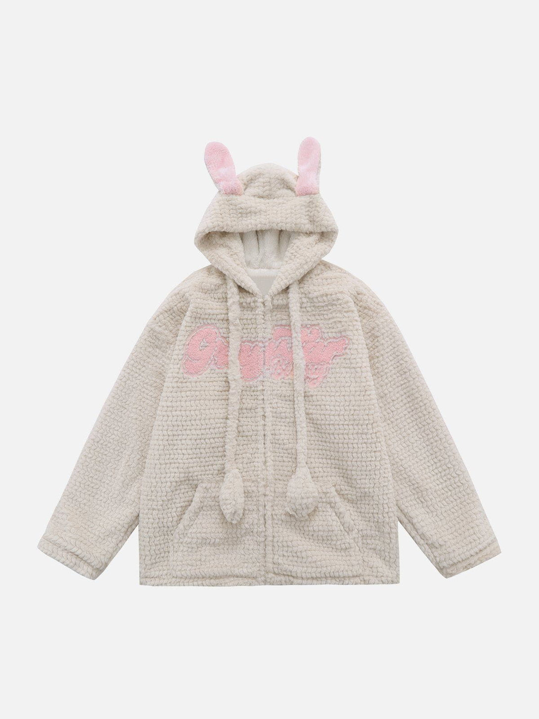 Helmiss - Rabbit Ears Hooded Winter Coat- Streetwear Fashion - helmiss.com