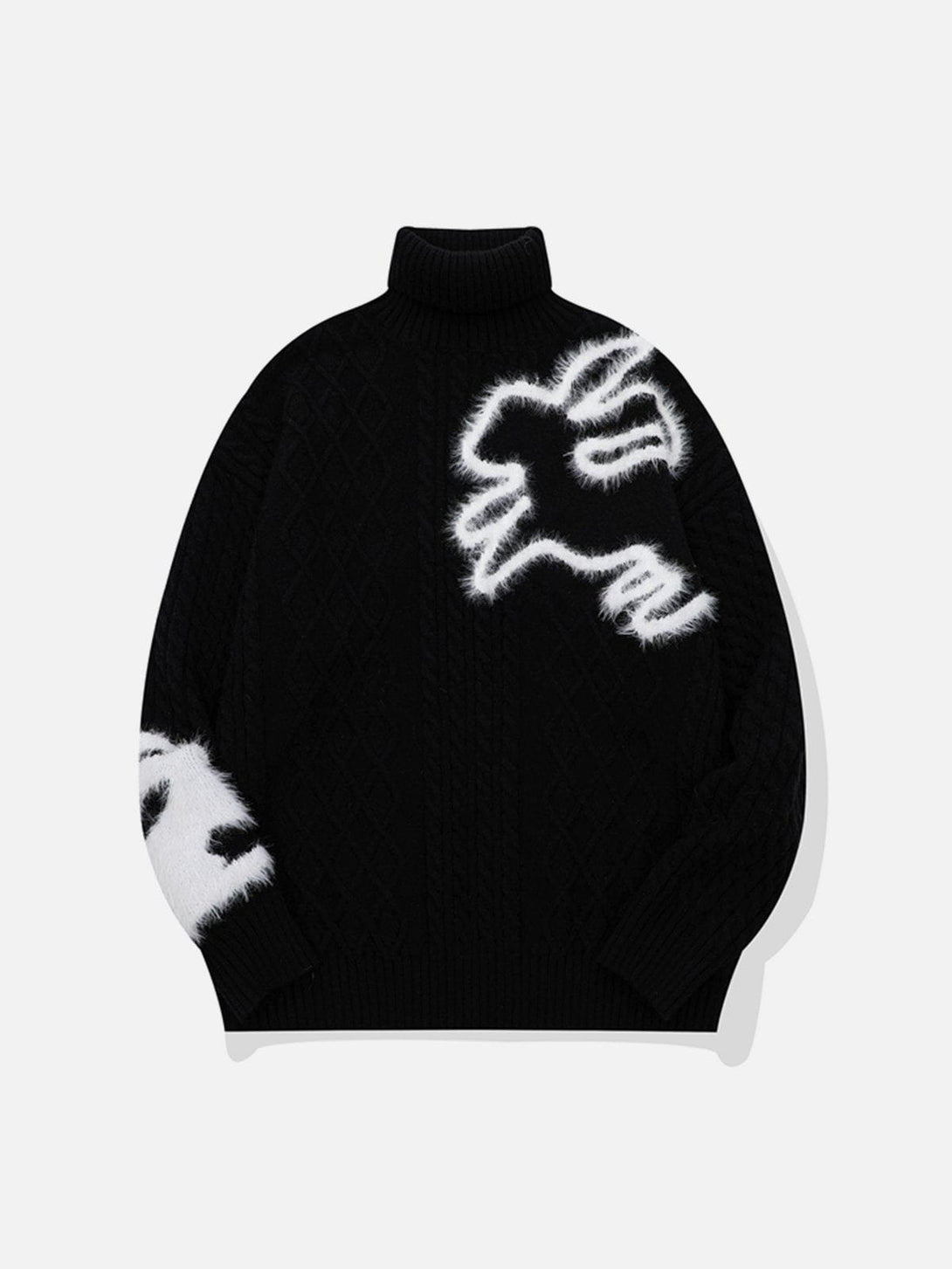 Helmiss - Rabbit Embroidery Sweater- Streetwear Fashion - helmiss.com